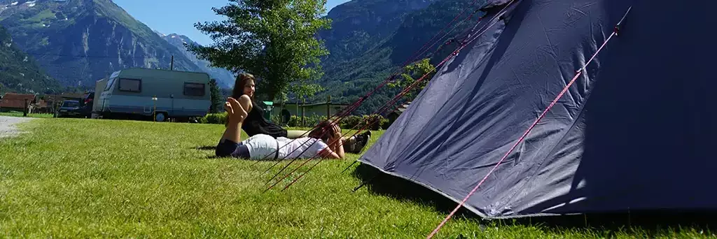 Tält Alpencamping Meiringen