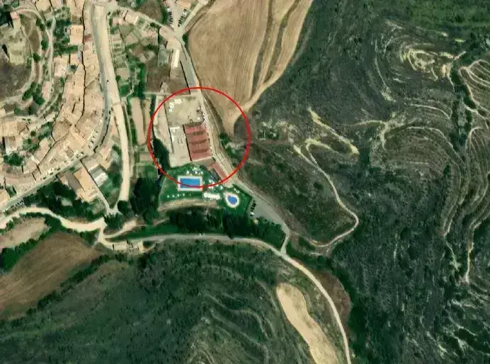 Locatie overzicht Área de Autocaravanas Uncastillo