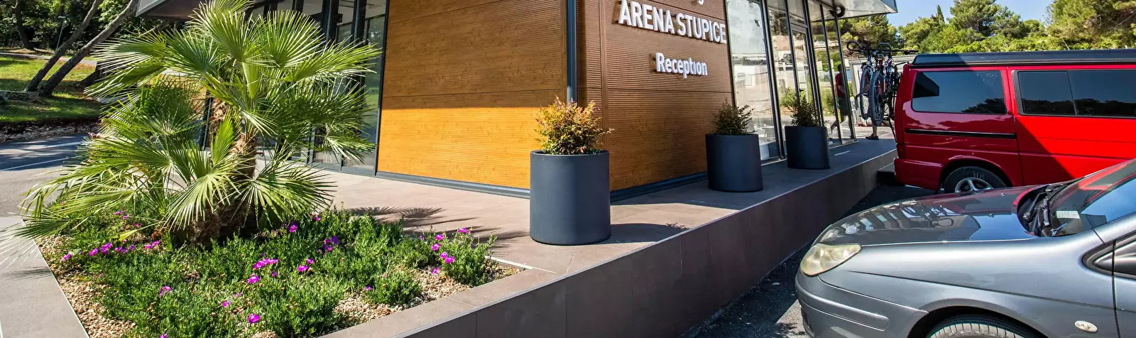 Receptie Arena Stupice Campsite