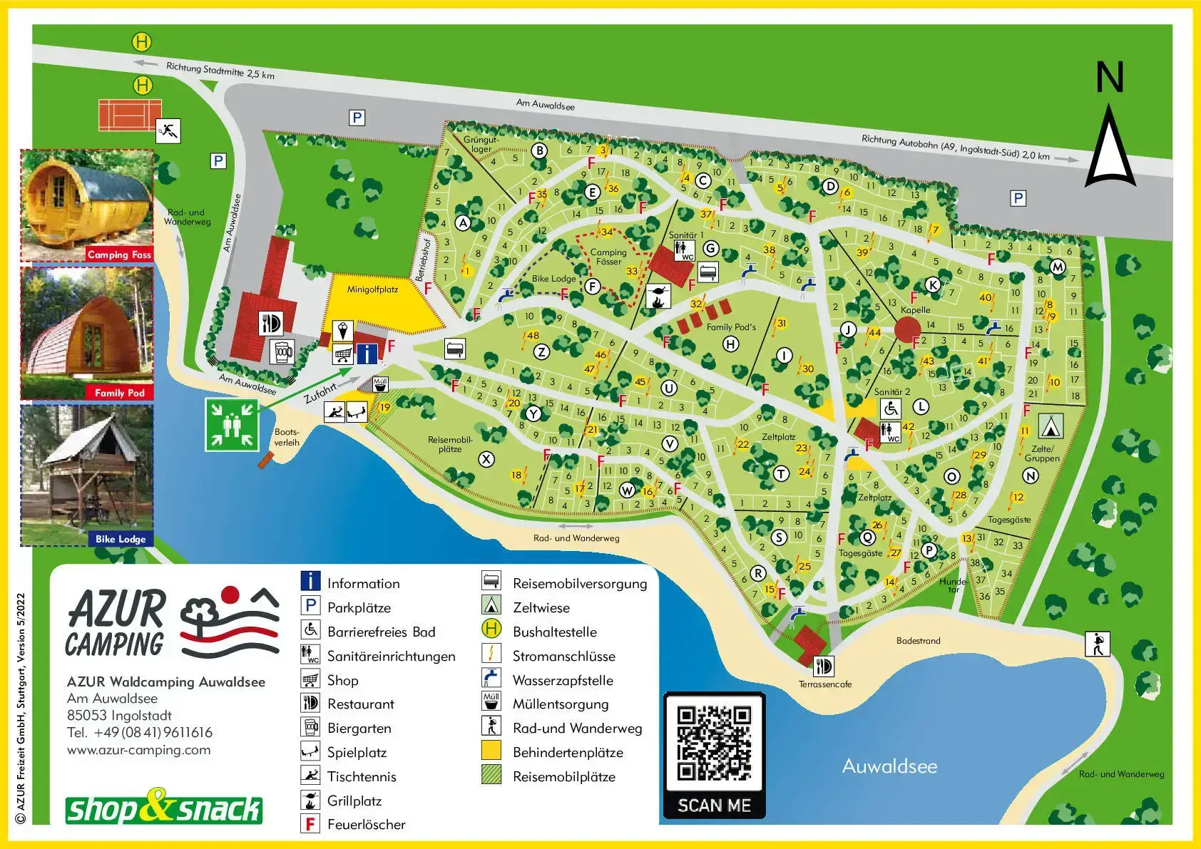 Azur Waldcamping Auwaldsee in Ingolstadt, Deutschland (2026) | JetCamp.com