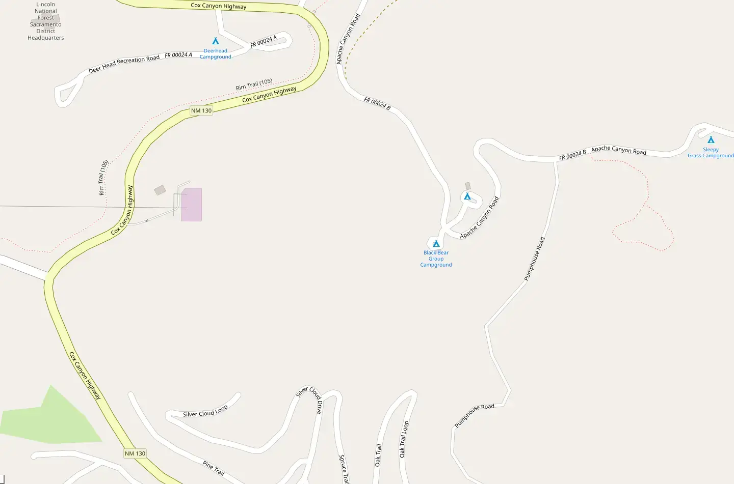 Black Bear Group Campground In Cloudcroft 2026 Book Your Black Bear Group Campground Map 800036.webp