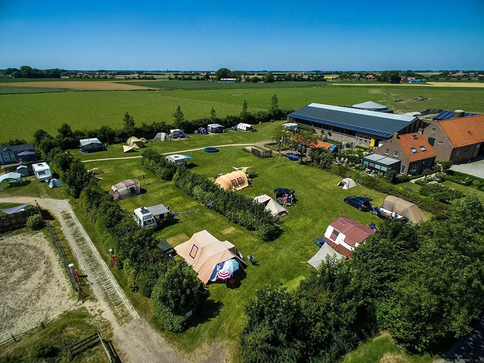 Aussicht Boerderijcamping de Kluithoek