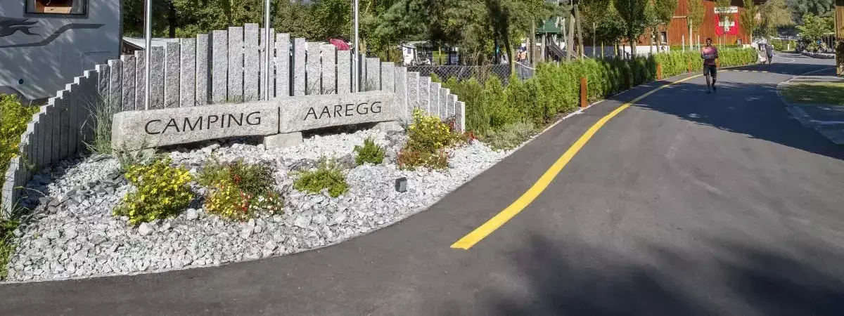 Eingang Camping Aaregg