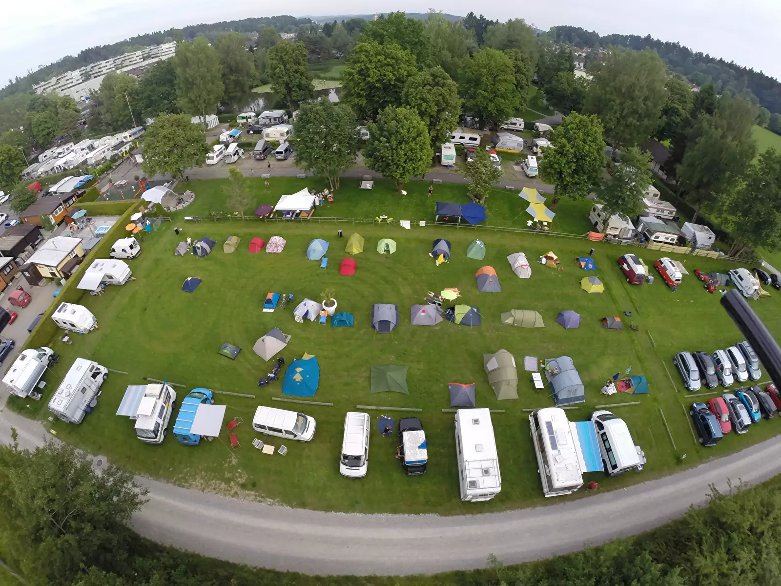 Aussicht Camping am Schützenweiher