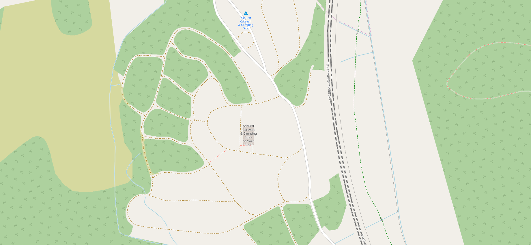 Camping Ashurst Campsite in Ashurst, UK (2023)