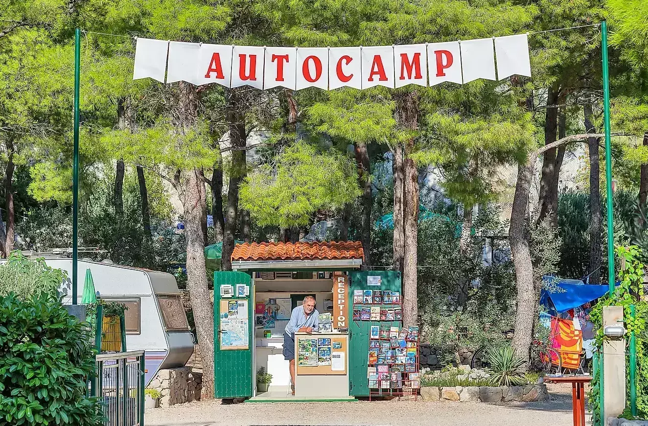 Reception office Camping Autocamp Krvavica