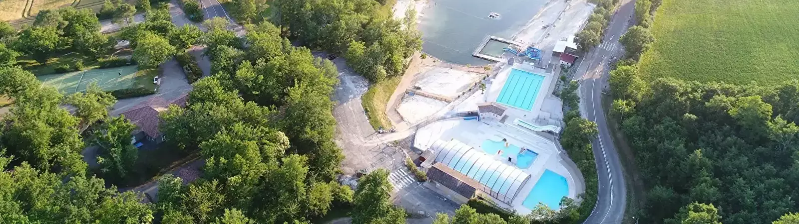 Udsigt Camping Base de Loisirs des 3 Lacs