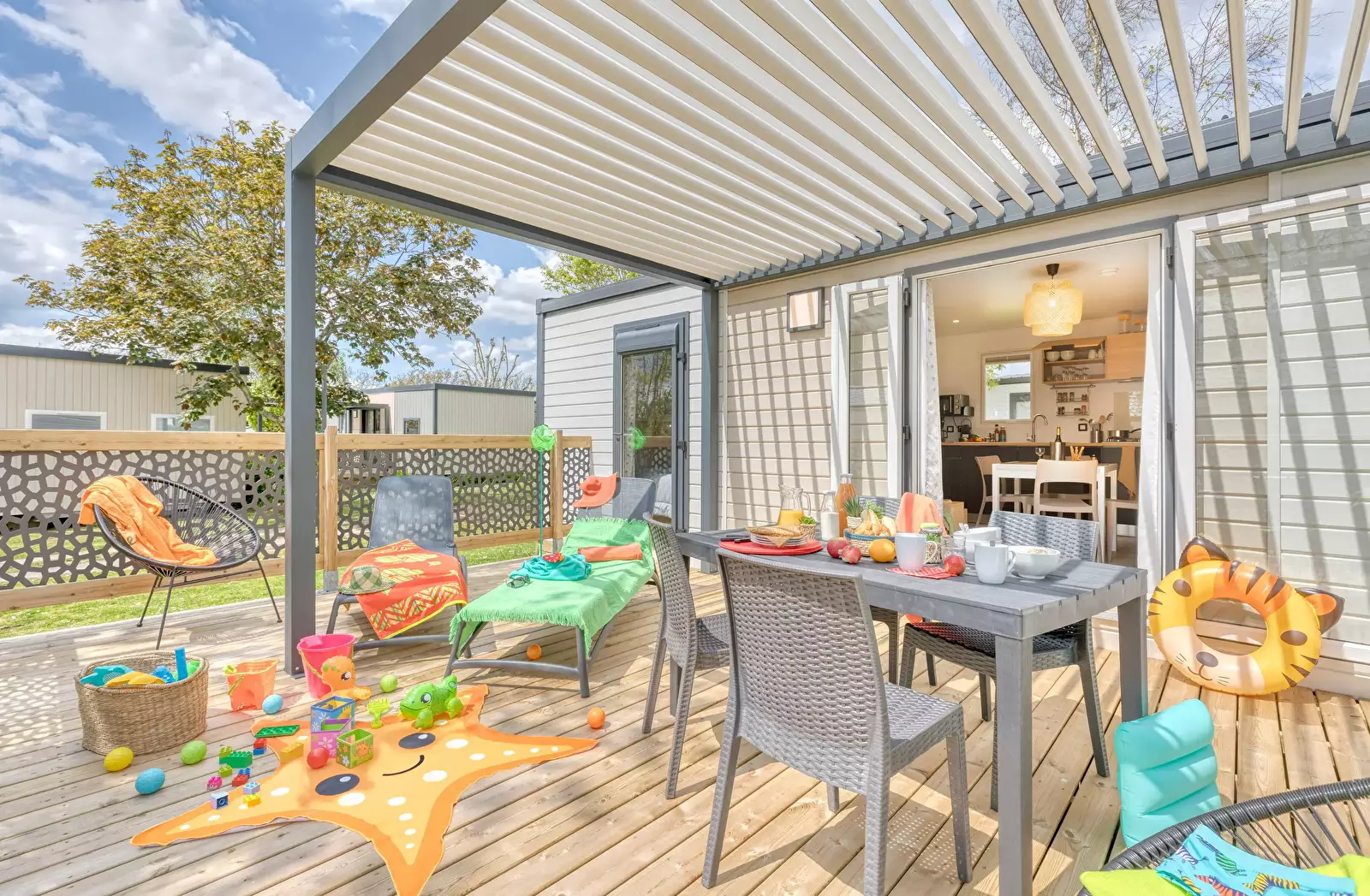 Interieur accommodatie Camping Bretagne Les Embruns