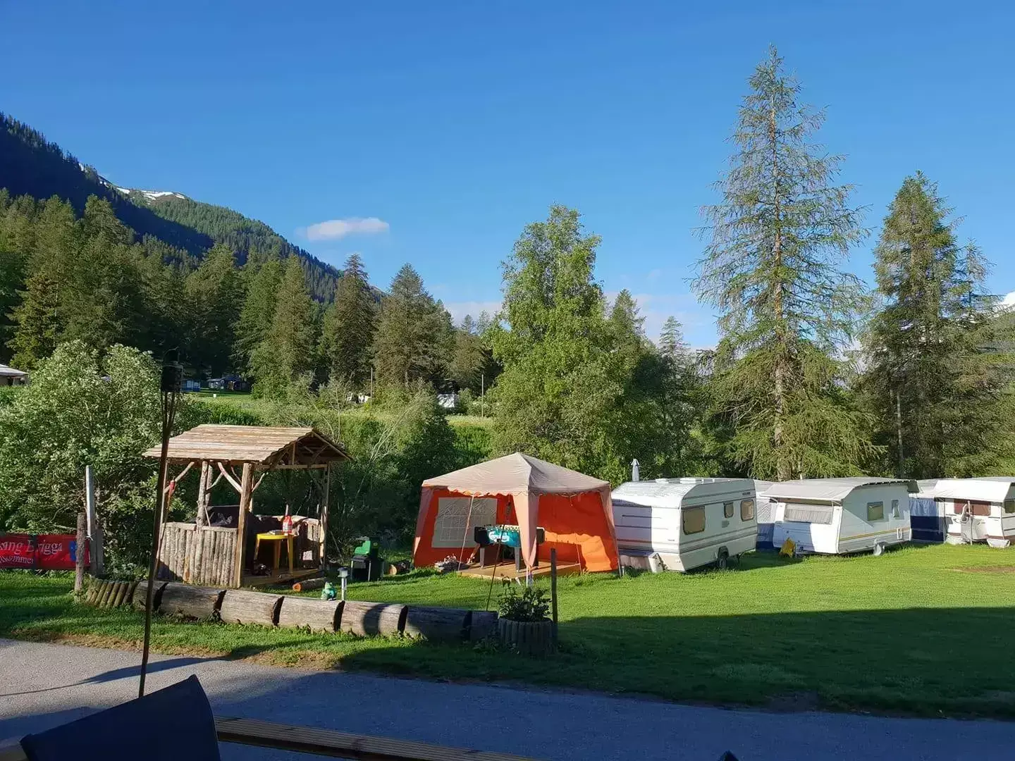 Aussicht Camping Brigga