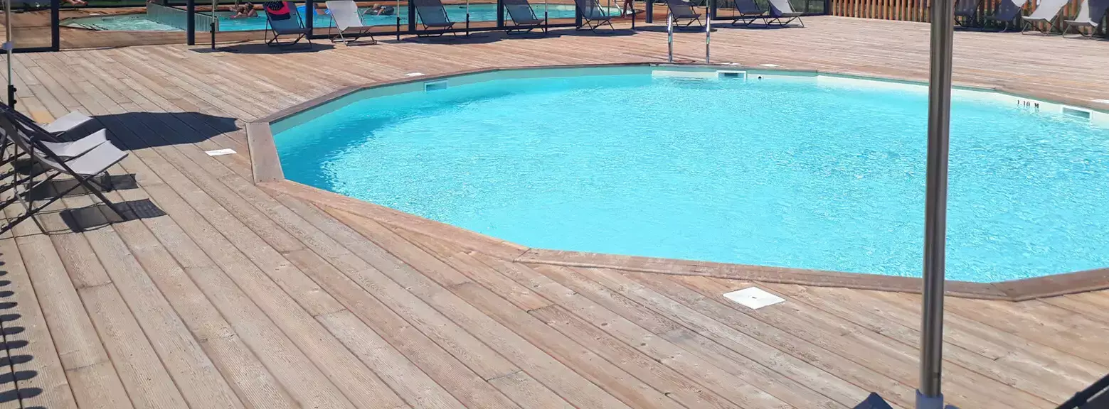 Piscina Camping Calvados Normandie - Huttopia