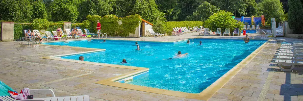 Zwembad Camping Château du Gandspette