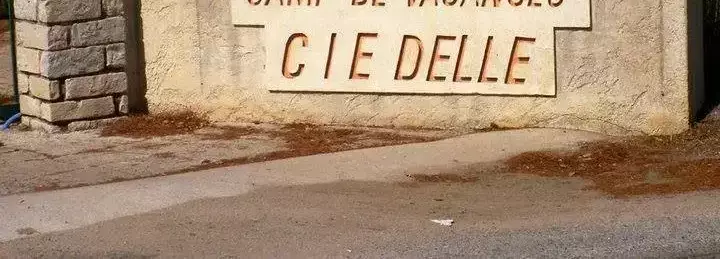 Entrance Camping C.I.E. Delle