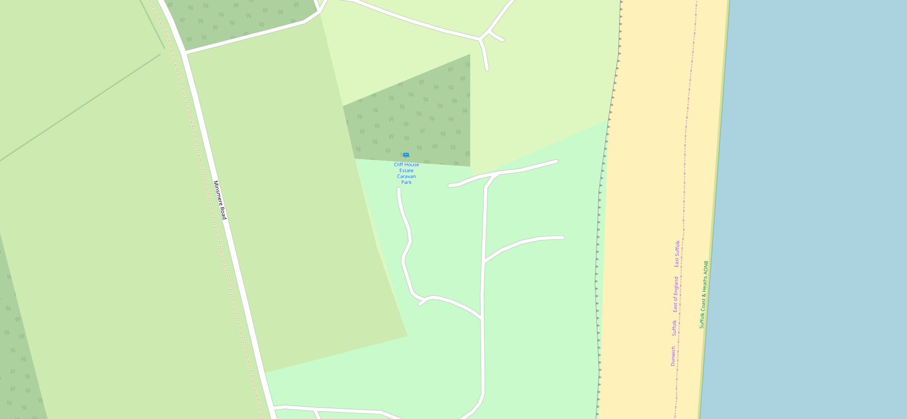 Camping Cliff House Holiday Park in Saxmundham, UK (2023) Book your camping on