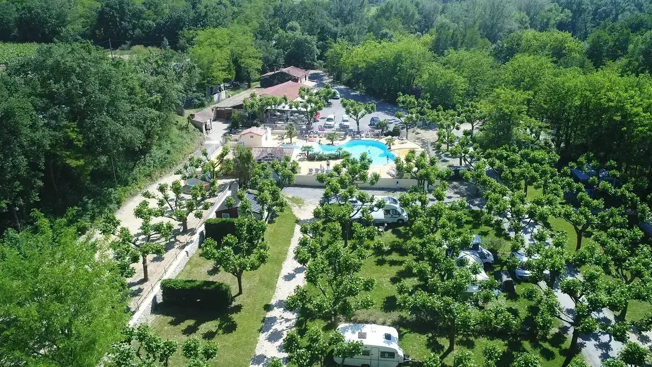 Locatie overzicht Camping De Laborie Sud Ardeche
