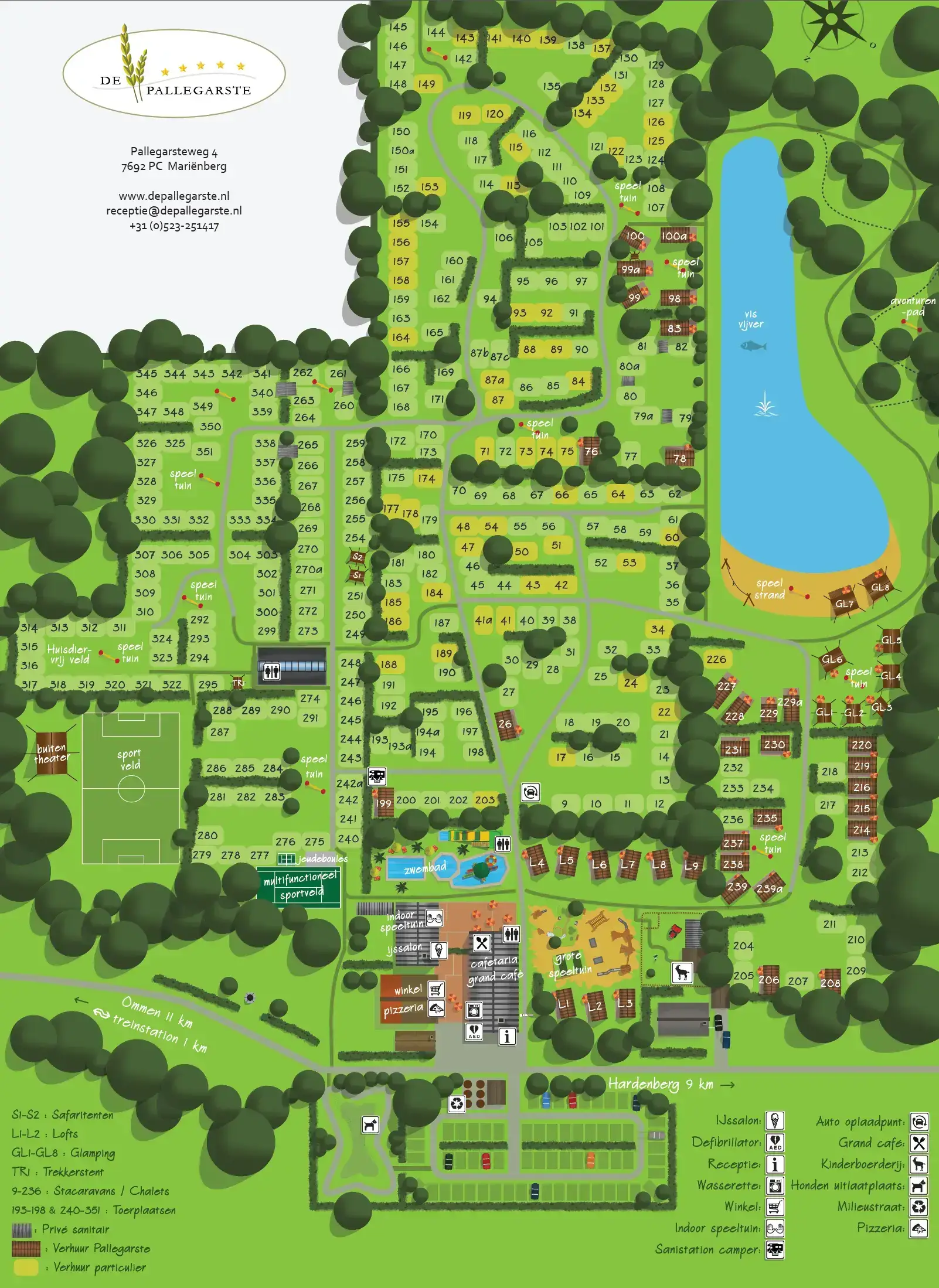 Camping De Pallegarste in Marinberg, Niederlande (2026) | JetCamp.com