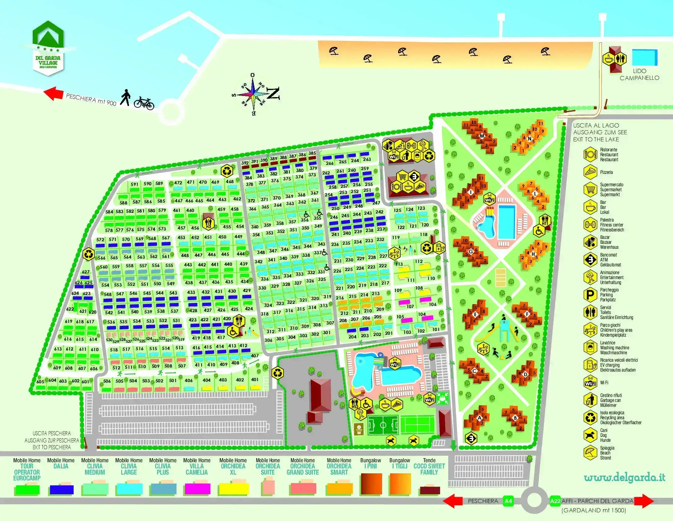 Camping Del Garda Village in Peschiera del Garda, Italien (2026) | Buchen  Sie Ihren Campingplatz auf JetCamp.com
