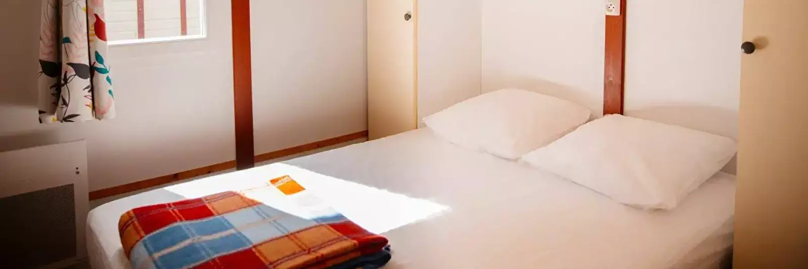Interiør hytte-bungalow Camping des Deux Moulins