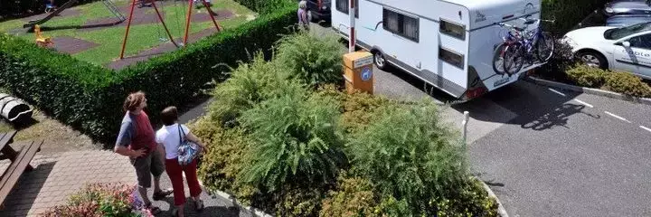 Eingang Camping des Pêches