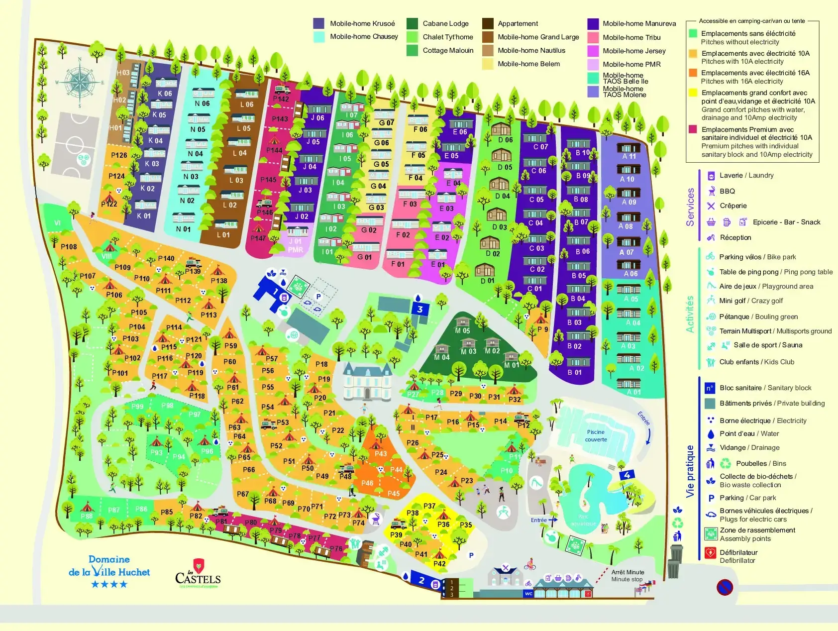 Camping Domaine de la Ville Huchet in Saint-Malo, Frankreich (2026) |  Buchen Sie Ihren Campingplatz auf JetCamp.com