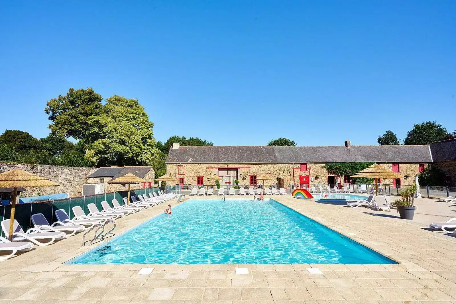 Zwembad Camping Domaine Du Logis