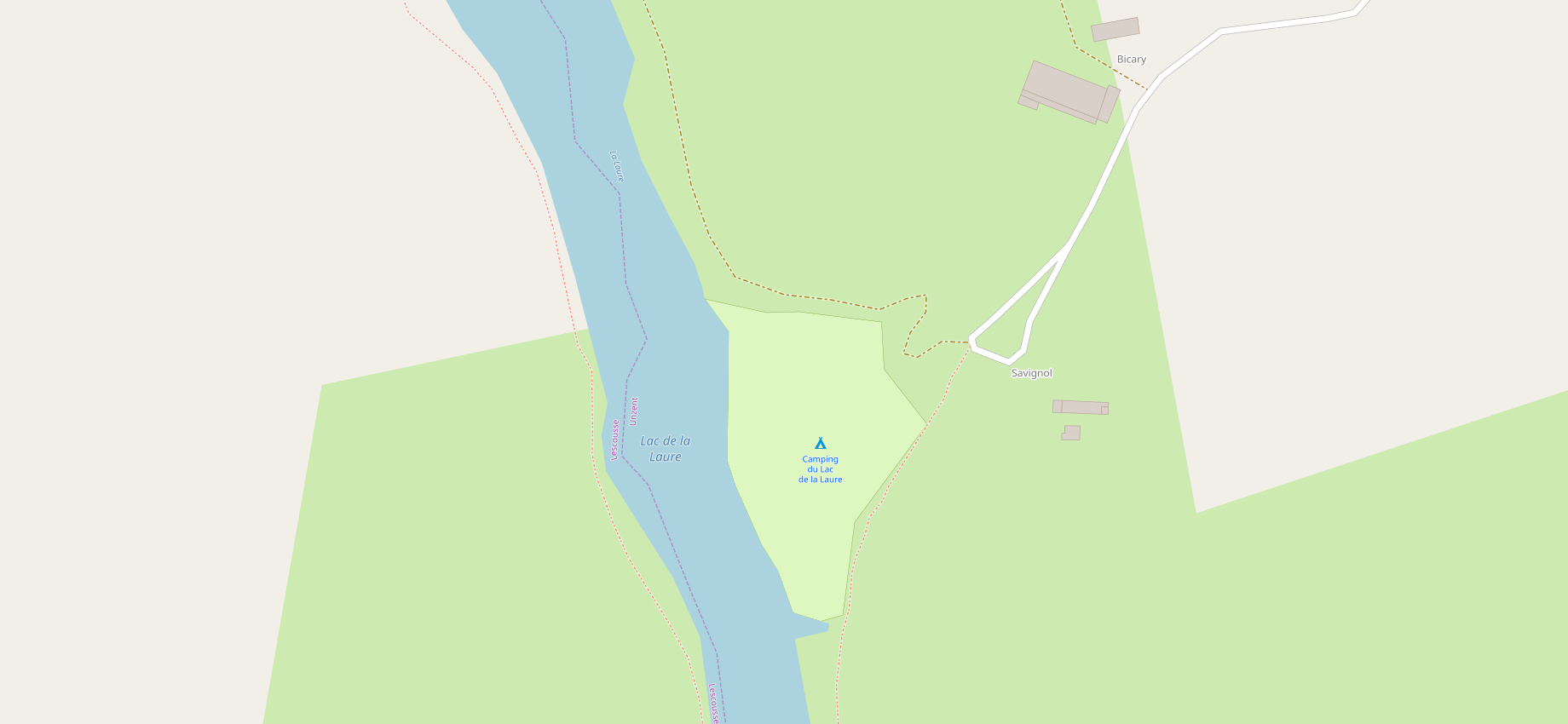 Camping Du Lac De La Laure Unzent