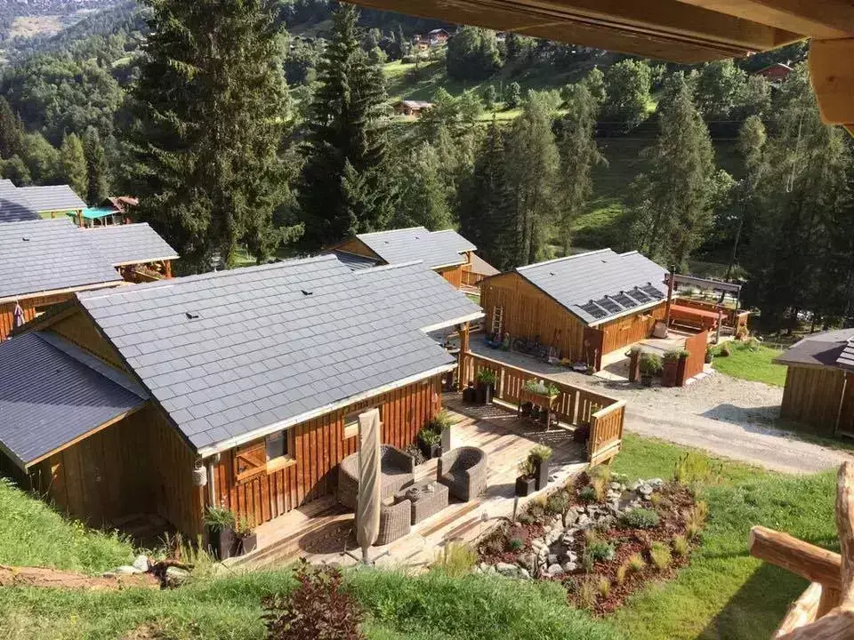 Utsikt Camping du Pont d'Anniviers