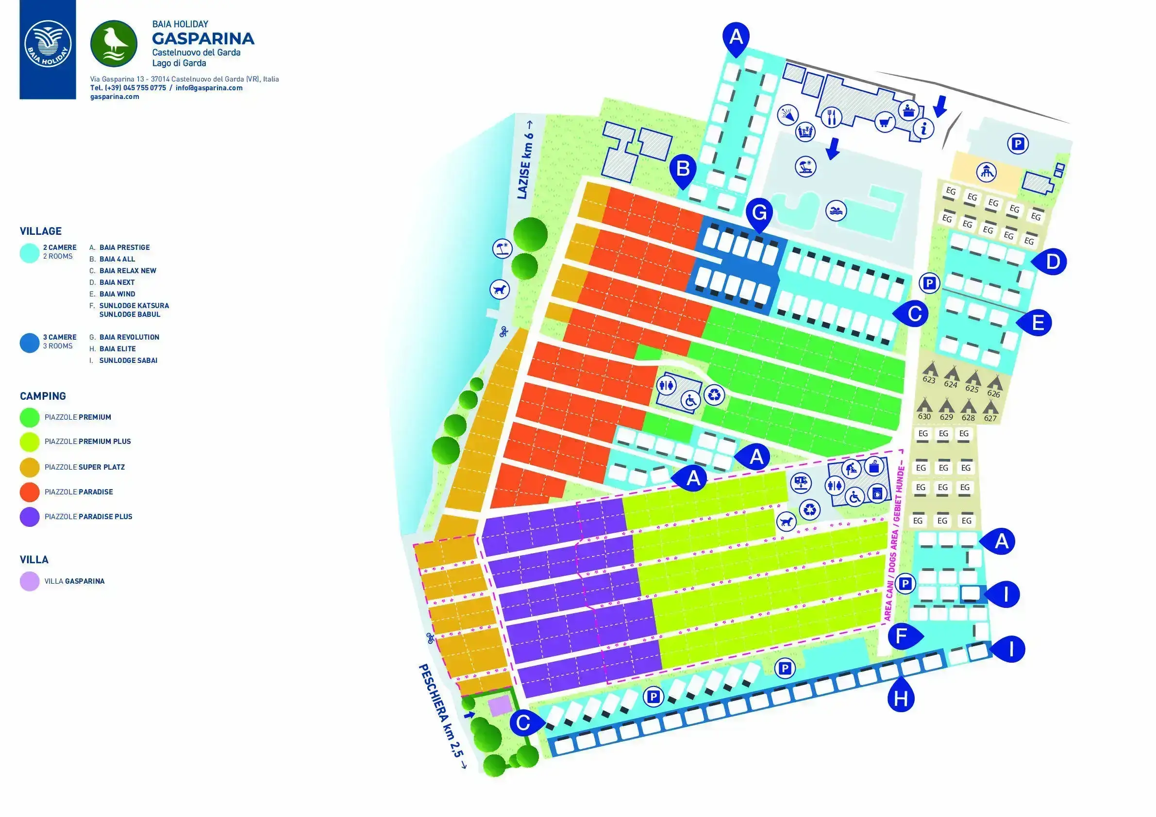 Camping Gasparina in Castelnuovo del Garda, Italien (2026) | Alle  Campingpltze auf JetCamp.com