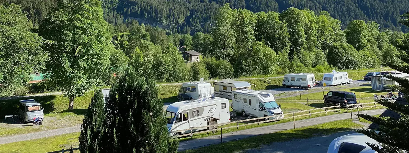 Aussicht Camping Gletscherdorf