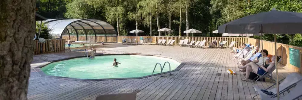 Zwembad Camping Huttopia Caminos de Galicia