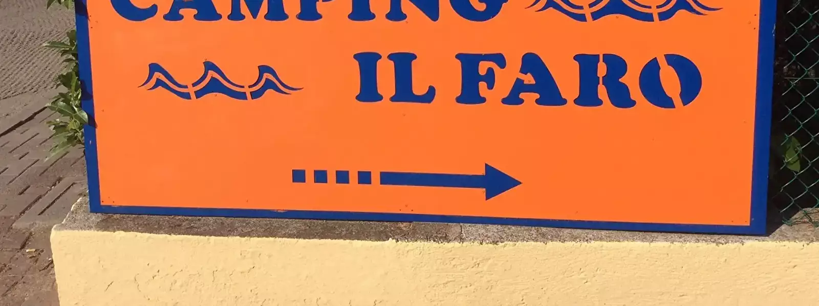 Eingang Camping Il Faro