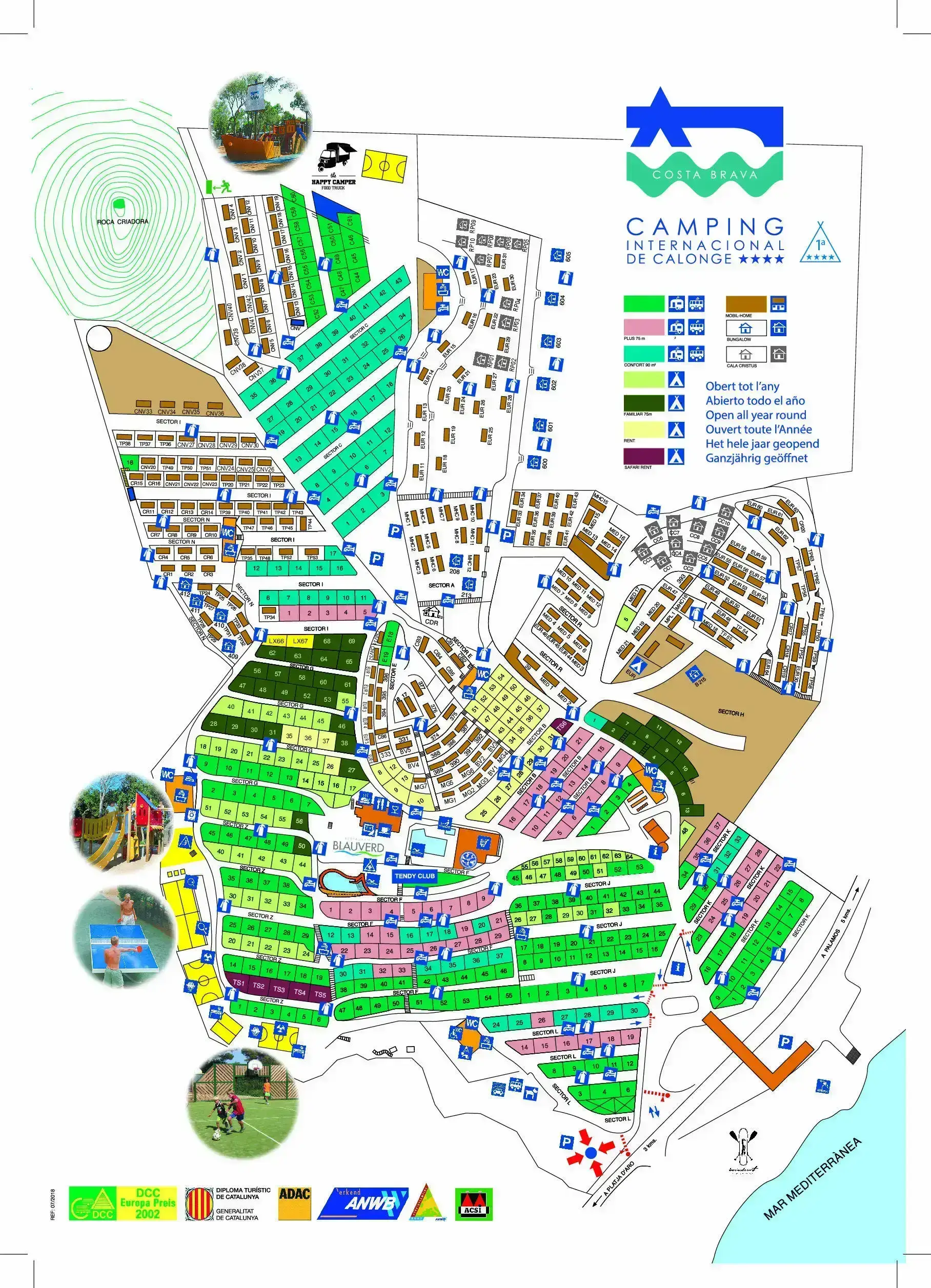 Camping Internacional De Calonge in Platja d'Aro, Spanien (2026) |  JetCamp.com