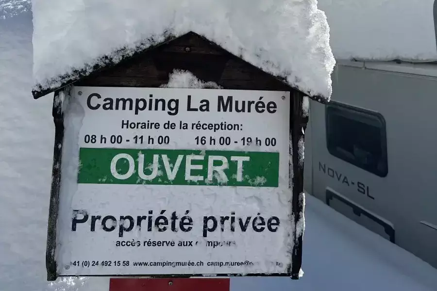 Winterbilder Camping La Murée