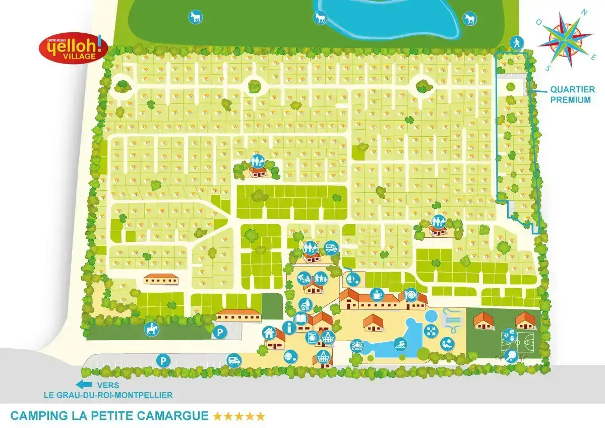 Camping La Petite Camargue - Yelloh! in Aigues-Mortes, Frankreich (2026) |  Alle Campingpltze auf JetCamp.com
