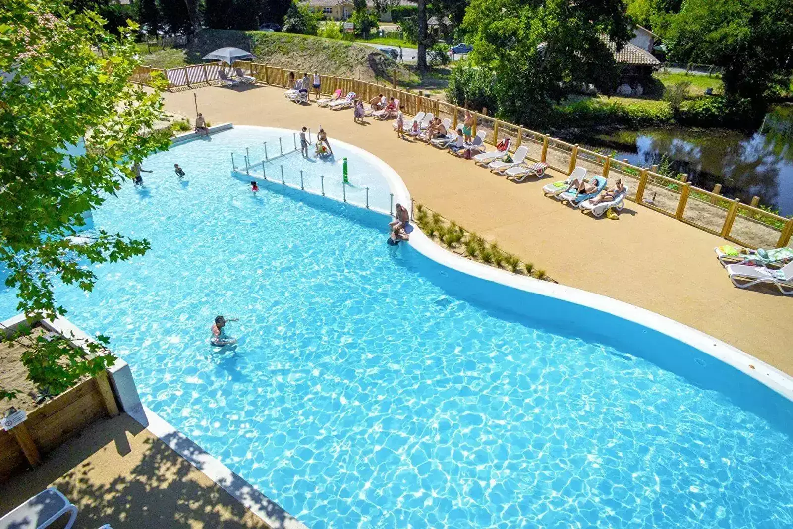 Piscina Camping Landes Azur