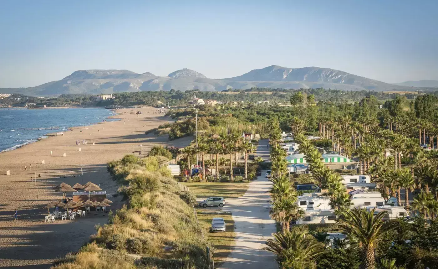 Resumen de ubicación Camping Las Dunas Costa Brava