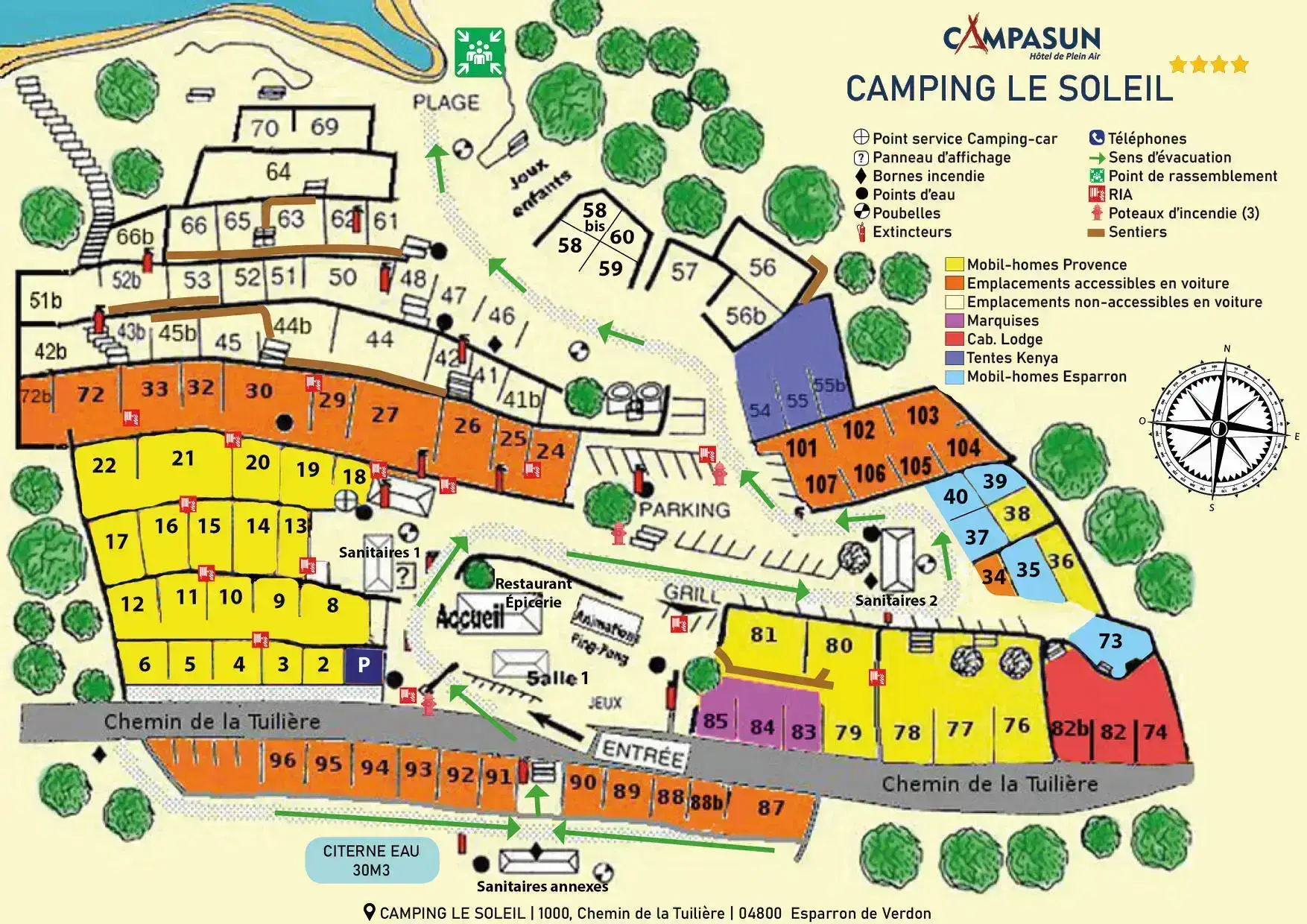 Camping le Soleil - Campasun in Esparron-de-Verdon, Frankreich (2026) |  JetCamp.com