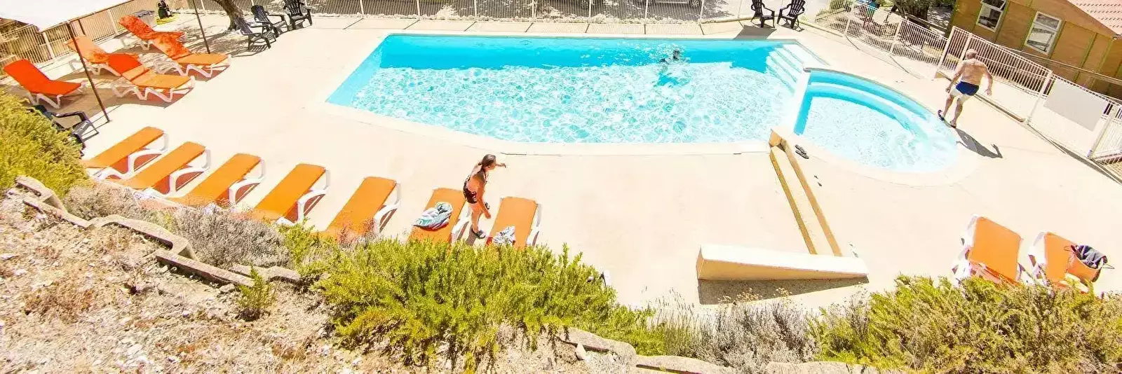 Zwembad Camping Le Vieux Vallon