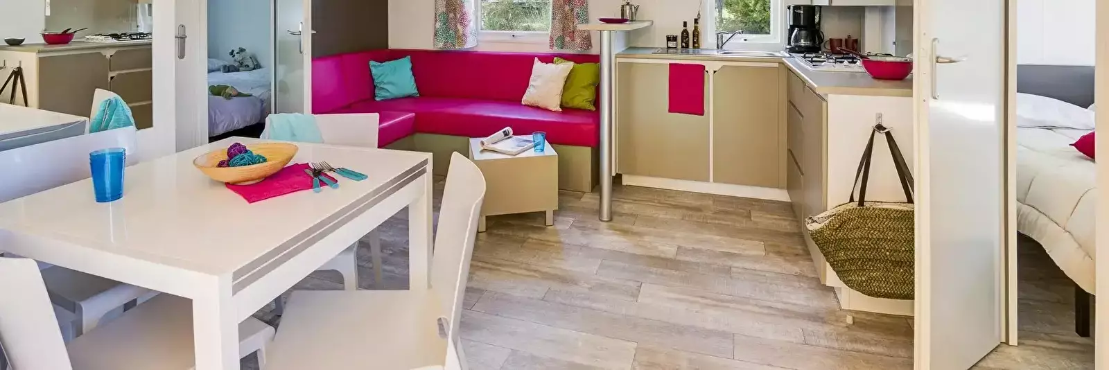 Interieur accommodatie Camping Les Bastets