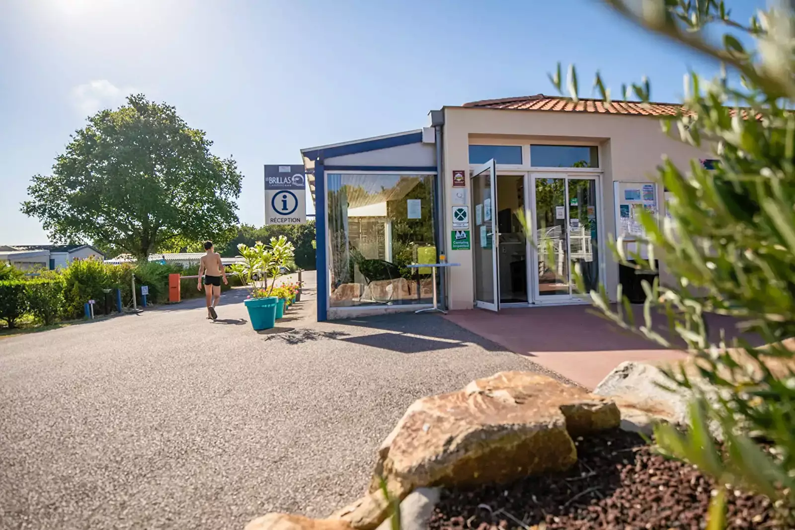 Reception Camping Les Brillas