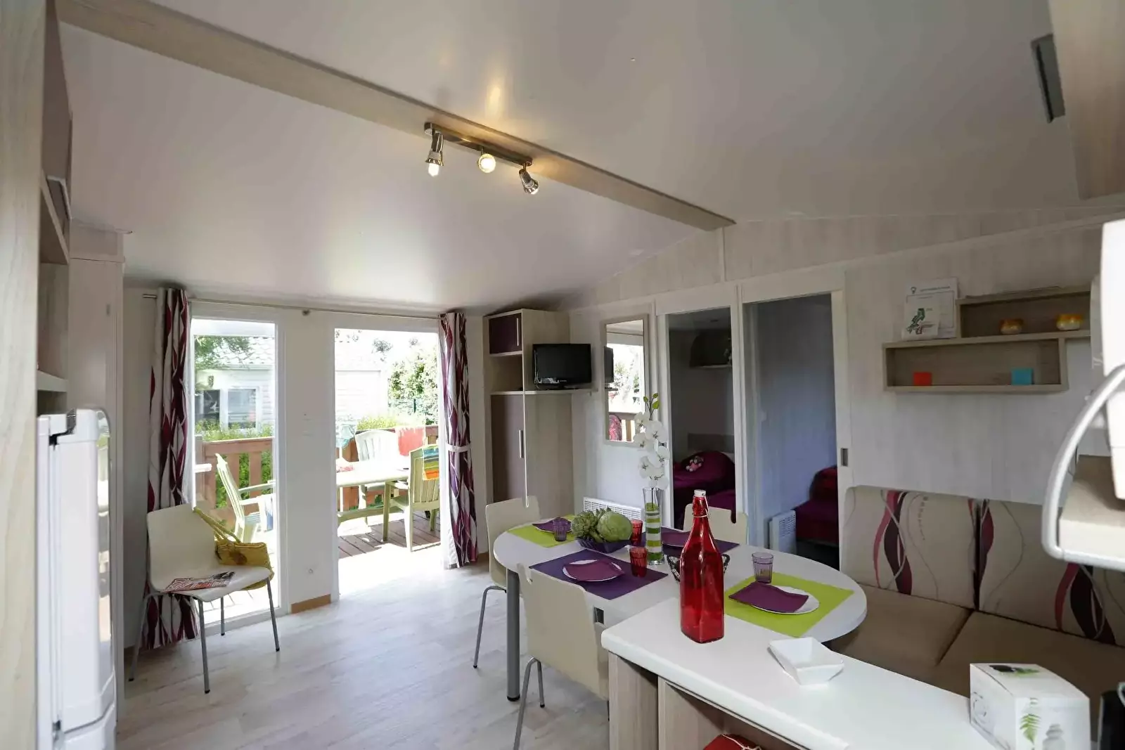 Interiér ubytování Camping Les Druides