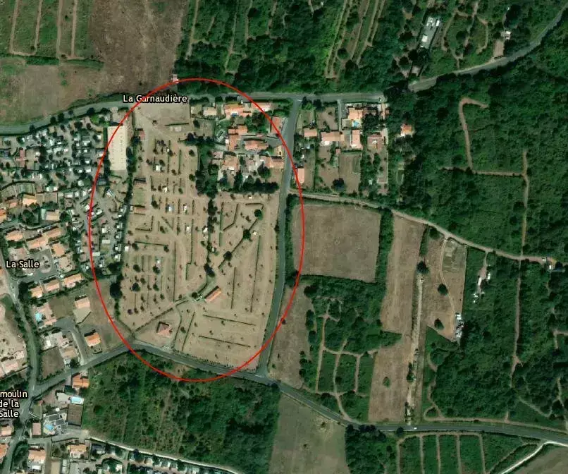 Placeringsoversigt Camping Les Ormeaux