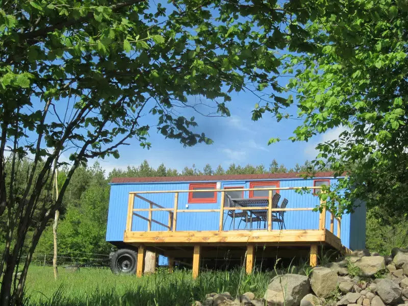 Wohnwagen Camping Modrá Farma