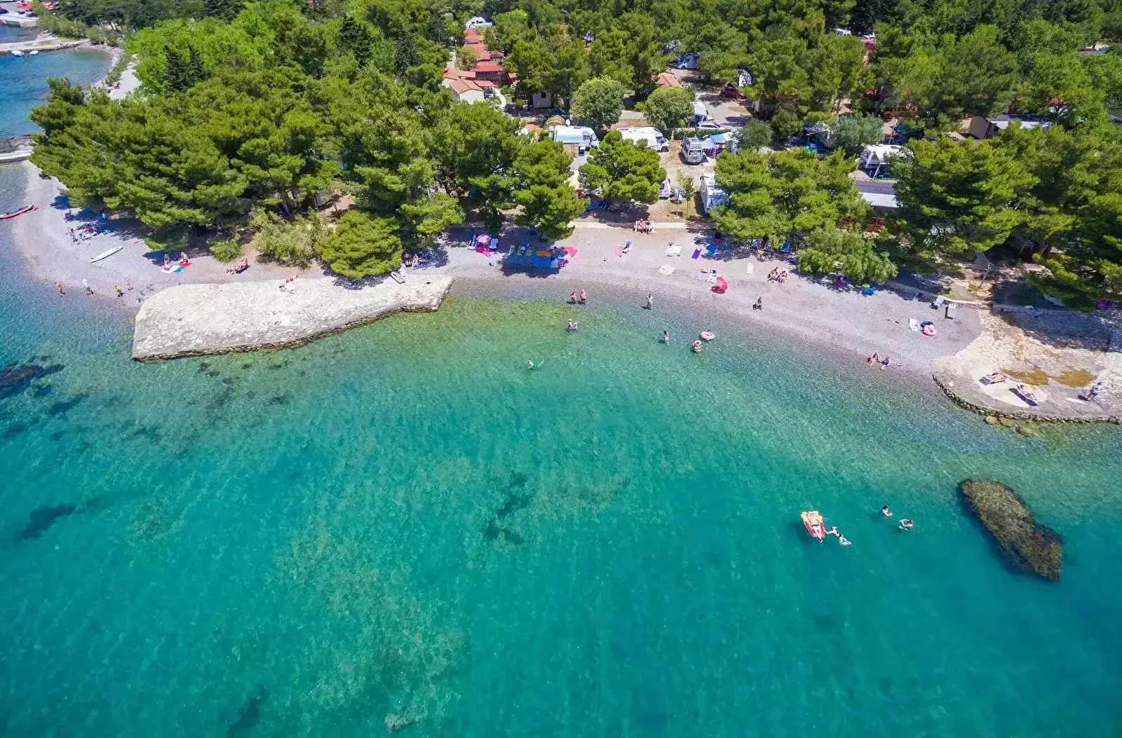 Pláž Camping Paklenica