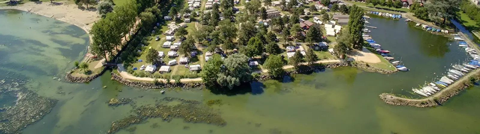 Aussicht Camping Plage Yverdon
