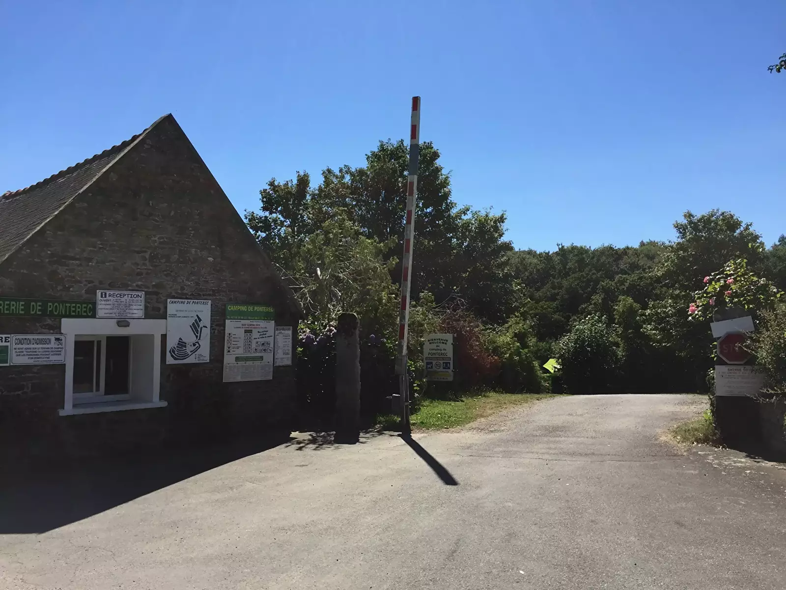 Vchod Camping Pontérec