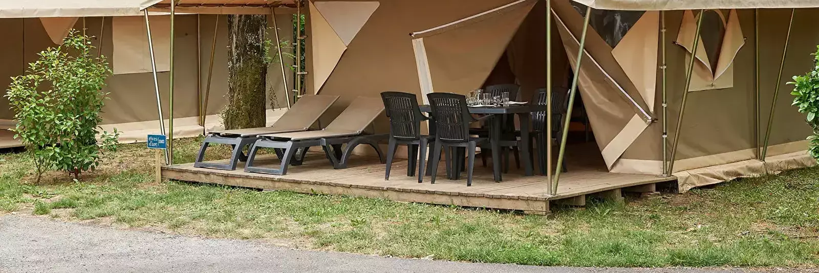Safari telt Camping Rives d'Arc
