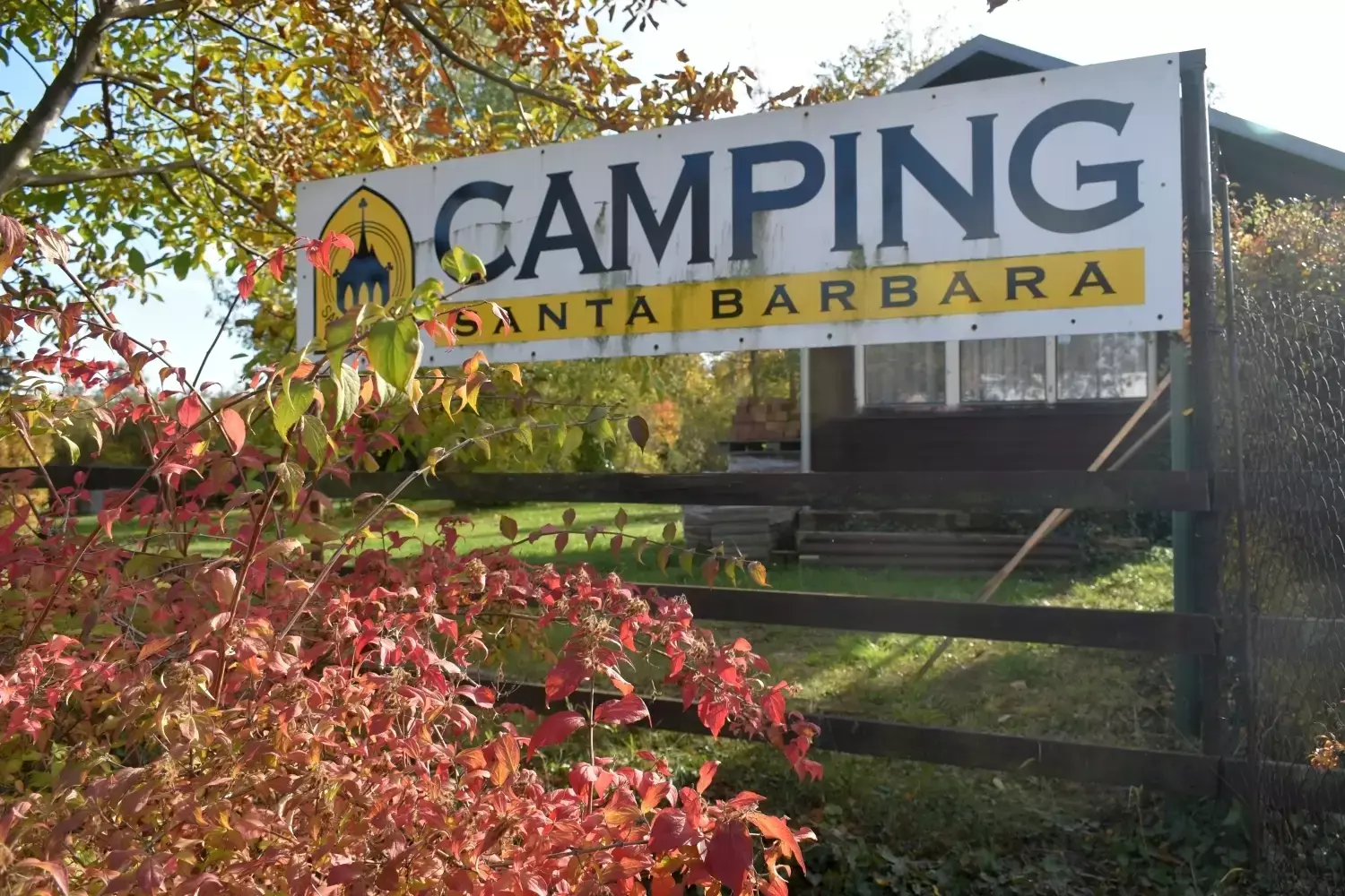 Vchod Camping Santa Barbara Kutná Hora