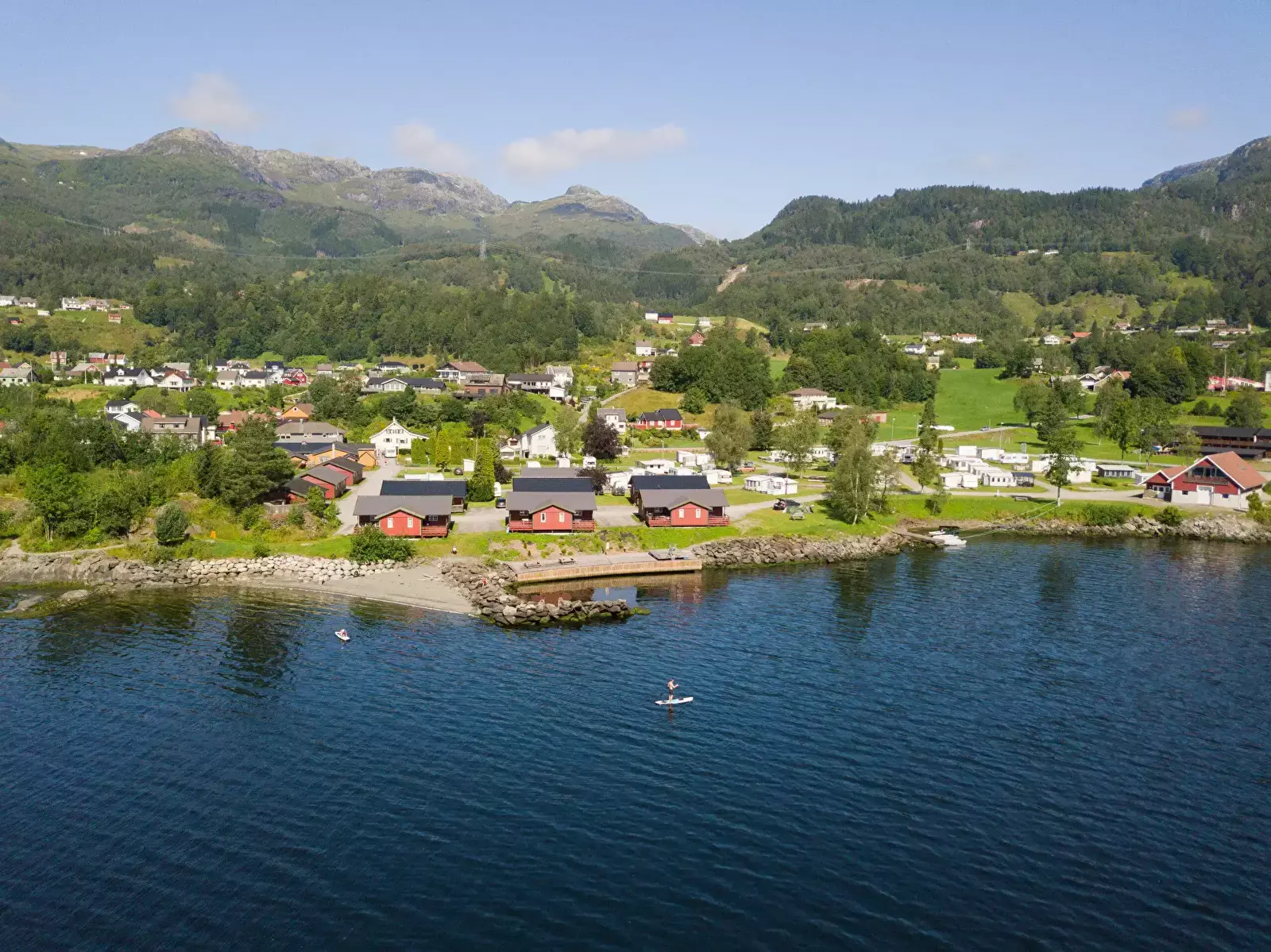 Overview Camping Sauda Fjord
