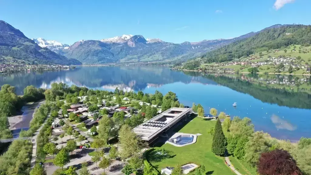Aussicht Camping Seefeld Park Sarnen