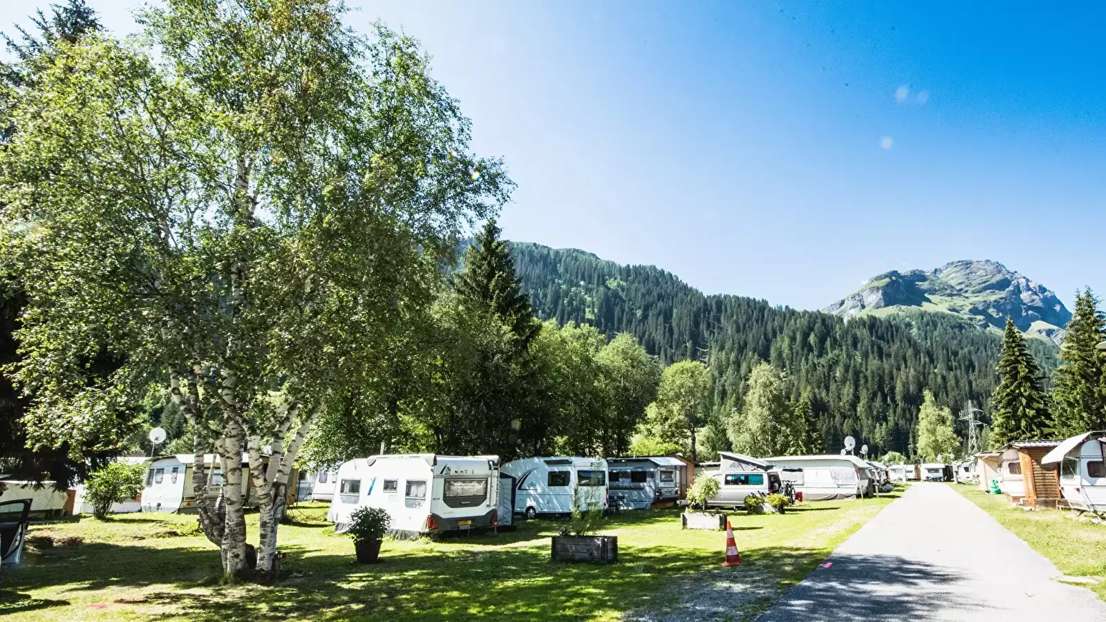 Aussicht Camping Splügen
